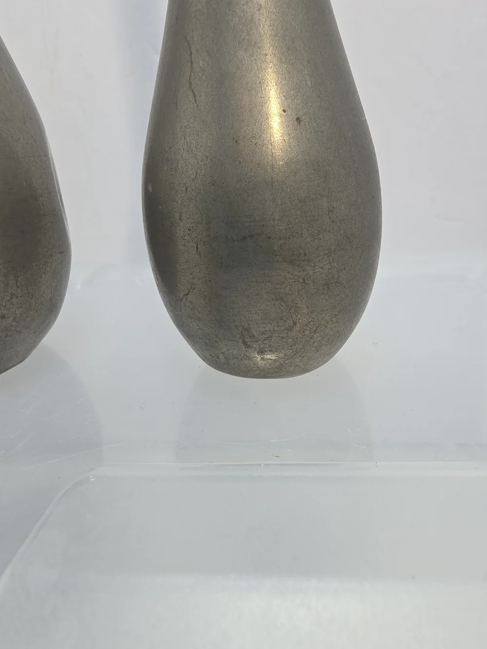 Vintage Royal Holland Pewter Daalderop Bud Vase Pair 8